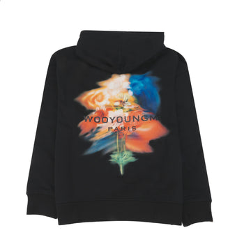 WOOYOUNGMI Schaukel-Blumen Hoodie T-Shirt Schwarz-Ivory W243TS36723B 148581643