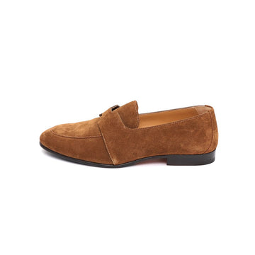 Hermes JOB H Logo Suede Men's Loafer 40A 250mm 148599710