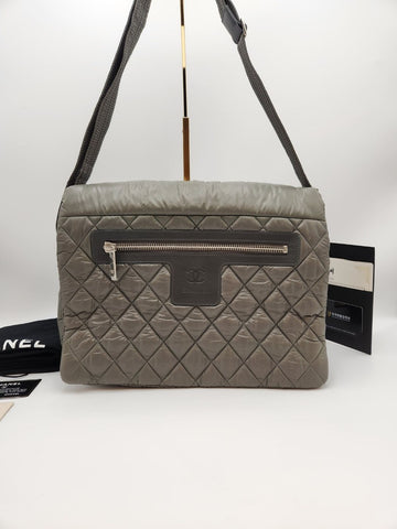 CHANEL Cocoon Quilted Nylon Shoulder Bag A+ Condition 148604877