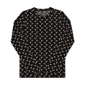 MARINE SERRE MTO116A CJER0001 IT99 Tür Logo All Over Second Skin Herren Langarmshirt 144765087