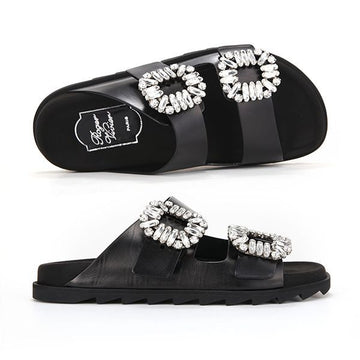 ROGER VIVIER Slidy Viv' Mule Slipper B999 148409698