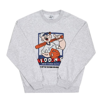 WILD DONKEY FG-NEVER GIVE UP HEATHER GREY メンズ・ウィメンズ用 クルーネック サイズ L 148639668