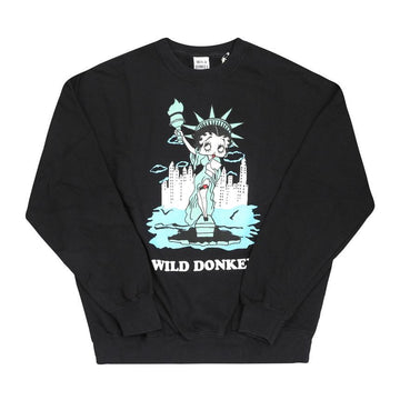 WILD DONKEY FG-BETTY LIBERTY BLACK メンズ・レディース スウェットシャツ 148639677