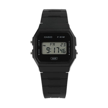 CASIO F-91WB-1ADF ユニセックス ウレタンウォッチ 148642473