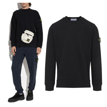 Stone Island 25FW Rib Cuff Weapon Patch Sweatshirt Black 6100053 S0238 V0029 148643410