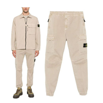 STONE ISLAND エラスティック テーパード カーゴ パンツ V019A 3100033 148643531
