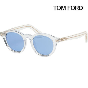 TOM FORD Sonnenbrille TF1123D 26V Luxus Transparent Horn Blau Tönung Fashion Asiatische Passform 134030898