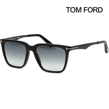 TOM FORD Sonnenbrille TF862 01B Herren Schwarz Acetat Rechteckig 120813686