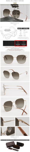Tom Ford Sunglasses TF887K 28F Luxury Oversized Asian Fit Metal 65873337 [P]