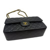 CHANEL キャビア クラシック ラージ フラップ バッグ 内蔵チップ ブラック A58600 148643951 [P]