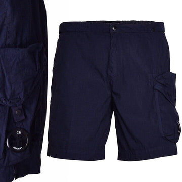 CP Company Lens Badge Chrome Nylon Pocket Half Shorts 08CMBW221A 005384G 888 154745216