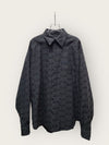 BALENCIAGA BBモノグラムマルチロゴキルティングジャケットパディング チャコール 121590177 [P]