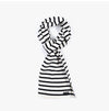 Saint James Ecume Navy Two-Tone Stripe Scarf 2945 144734703 [P]