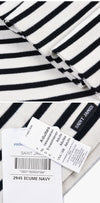 Saint James Ecume Navy Two-Tone Stripe Scarf 2945 144734703 [P]
