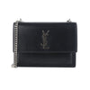SAINT LAURENT モノグラム サンセットバッグ ミディアム シルバーチェーンショルダーバッグ 36104Y 148669966 [P]