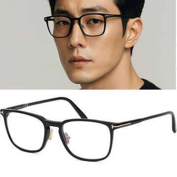 TOM FORD ブルーライトカットメガネフレーム TF5699B 001 高級 薄型 ブラック アセテート シンプル ファッション 145239592