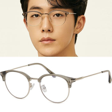 Tom Ford Blue Light Blocking Glasses Frame TF5792KB 096 Transparent Beige Gold Thin Frame Asian Fit 145239591