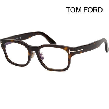 Tom Ford Blue Light Blocking Glasses Frame TF6021DB 052 Luxury Square Tortoise Acetate Asian Fit 140226099