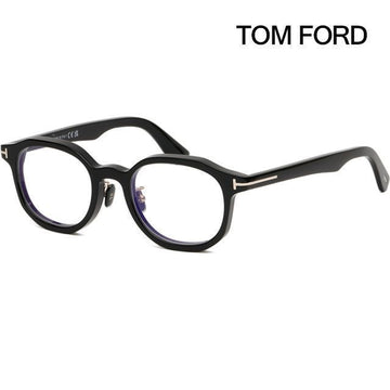 Tom Ford TF6007DB 001 Square Asian Fit Horn Rimmed Black Light Blocking Glasses 120813703