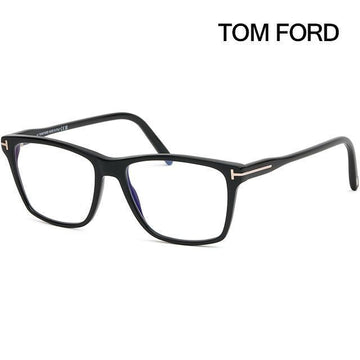Tom Ford TF5817B 001 Black Square Frame Blue Light Blocking Glasses 86681471