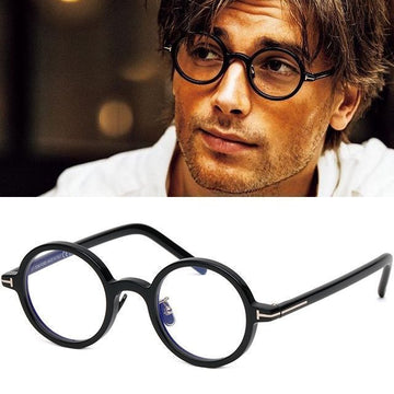 TOM FORD ブルーライトカット眼鏡フレーム TF5856DB 001 ラグジュアリー レトロ ファッション 視力保護 サークルフレーム 66885091