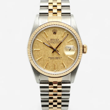 ROLEX デイトジャスト 36 マットボカシダイヤル メンズコンビウォッチ 1990年製 16233 148680064