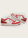 PRADA Rote Dreiecklogo Downtown Leder Sneaker 126952544 [P]