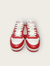 PRADA Rote Dreiecklogo Downtown Leder Sneaker 126952544 [P]