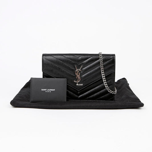 SAINT LAURENT エンベロープチェーン財布クロスバッグ 148576523 [P]