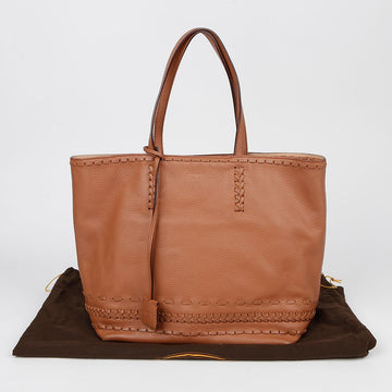 Tods Woven Decoration Shopper Shoulder Bag 148585575