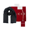 Gucci Wool Silk Scarf Dark Grey Two-Tone stamp: 165904 stamp: 3G646 148693595 [P]