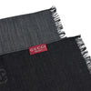 Gucci Wool Silk Scarf Dark Grey Two-Tone stamp: 165904 stamp: 3G646 148693595 [P]
