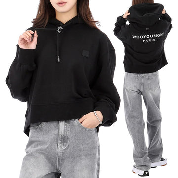 WOOYOUNGMI 25FW Kapuzensweatshirt mit Logo auf der Rückseite M253TS37732B 148703093
