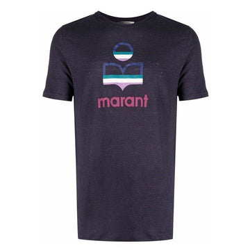 ISABEL MARANT ロゴプリントリネンTシャツ 159583767 [P]