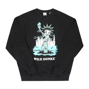 WILD DONKEY FG-BETTY LIBERTY BLACK メンズ・レディース スウェットシャツ 148639677 [P]