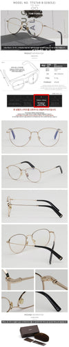 TOM FORD Blaues Licht Blockierende Brillenfassung TF5749B Luxus Gold Silber Metallfassung 123197304 [P]