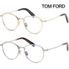 TOM FORD Blaues Licht Blockierende Brillenfassung TF5749B Luxus Gold Silber Metallfassung 123197304 [P]