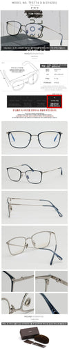 Tom Ford TF5774DB Square Metal Frame Blue Light Blocking Glasses 123197311 [P]