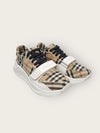 Burberry White Vintage Check Regis Velcro Sneakers 91477477 [P]