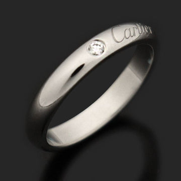 Cartier PT950 Platinum 3MM 1P Diamond Wedding Ring Size 49 B4232249 148724880