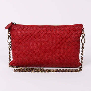 BOTTEGA VENETA メッシュレッドチェインスモールクロスバッグ 12345 148726017