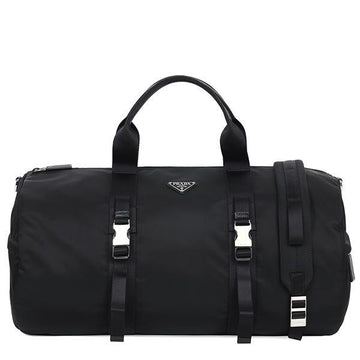 PRADA Schwarze Dreieckslogo Nylontasche 148726410