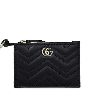 Gucci Black GG Marmont Key Case Cardholder 837747 AAET8 1000 148755849