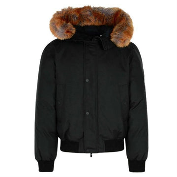 Burberry Faux Fur Trim Nylon Bomber Jacket 8091565 148756364