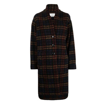ISABEL MARANT Wollmantel mit Karomuster MA1297 22A012E 158875852 [P]