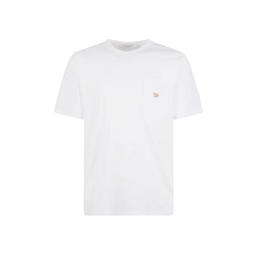 Maison Kitsune Fox Pocket T-Shirt White GM00116KJ0008 P100 49391359 [P]