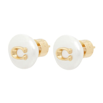Coach 26FW Coin Pearl Women's Earrings 351511 GLD 107 148774304 [P]