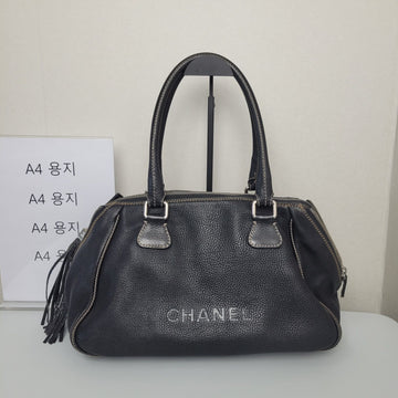 CHANEL Bowling Stitch Tassel Tote Bag 148788188