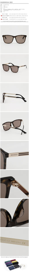 Gucci Sunglasses GG0695SA 002 Brown Asian Fit 62831860 [P]