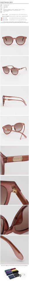 GUCCI Sonnenbrille GG0794SK runde Hornrahmen asiatische Passform 126840477 [P]